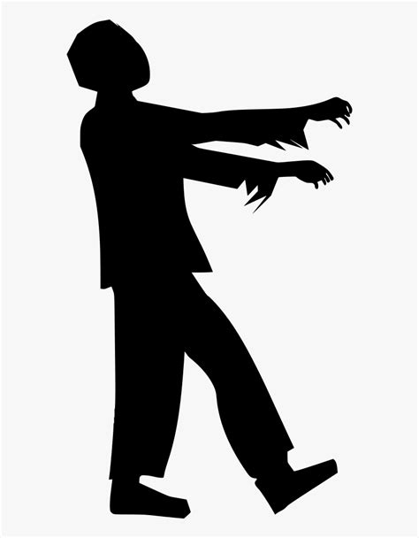 Zombie Silhouette Clipart Png Download Zombie Silhouette