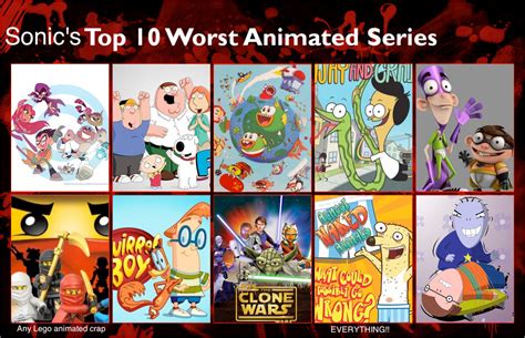 Sonics Top 10 Worst Animated Shows By Gokuandsonic707 On Deviantart