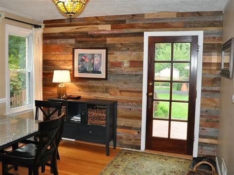 It can be painted or stained in various finishes. Salvaged Wood Interior Walls • Insteading