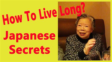How To Live Long? Japanese Happy Healthy Long Life Secrets ...