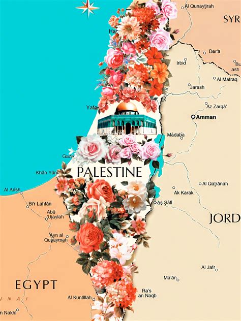 The Real Map Palestine Digital Arts By F Graphi Artmajeur