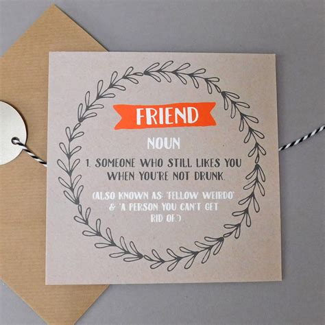 Funny Friend Card By Allihopa