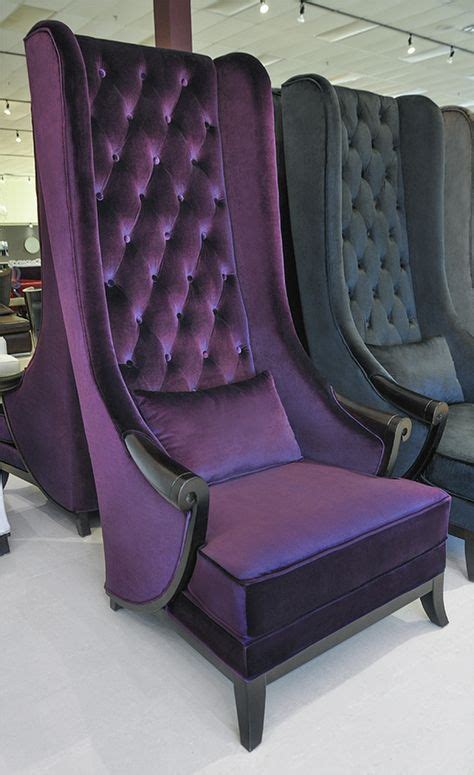 Incorporate a bit of the sophisticated, aristocratic climate into your living room or office. High Back Wing Chair - Duchess Purple in 2020 | Purple ...