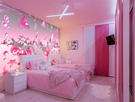 Pink Girls Bedroom Wallpaper Holden Decor Dream Lashes Teenager Girls