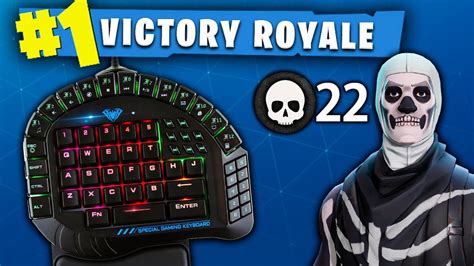 Only Using Half A Keyboard To Play Fortnite One Handed Keyboard