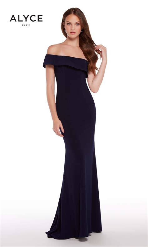 Shrug Them Off In Alyce 59997 This Off The Shoulder Sheath Is Perfect