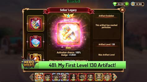 Let's Play Hero Wars 481: I Finally Maxed Out Aurora's Artifact Weapon
