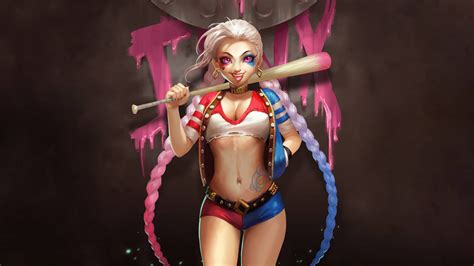 X Harley Quinn Art K K Hd K Wallpapers Images Backgrounds Porn Sex Picture