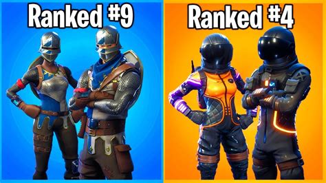 Ranking Couple Skins In Fortnite From Worst To Best Youtube