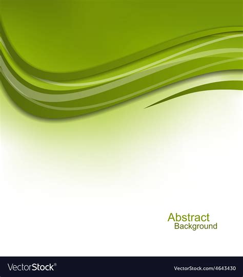 Green Wavy Background Design Template Royalty Free Vector