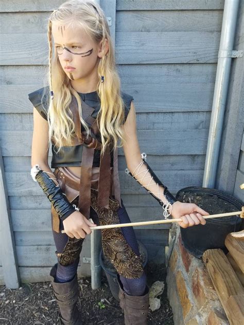 Viking Warrior Girl Viking Warrior Girl Halloween Costume Etsy