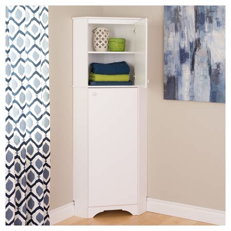 The corner in your kitchen can sometimes become an awkward space, especially when. Elite Tall 2 - Door Corner Storage Cabinet - White ...