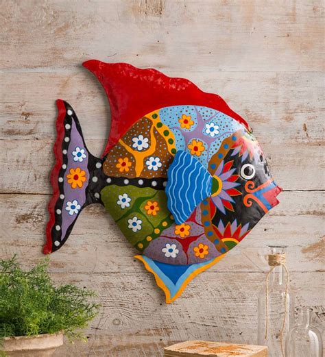 Pottery barns expertly crafted collections offer a widerange of stylish indoor and outdoor furniture accessories decor and more for every room in your home. This Handcrafted Colorful Metal Fish Wall Art will liven ...