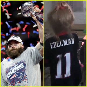This is the first time that edelman has publicly acknowledged the baby is his. Julian Edelman's Daughter Cheers On His Super Bowl MVP ...