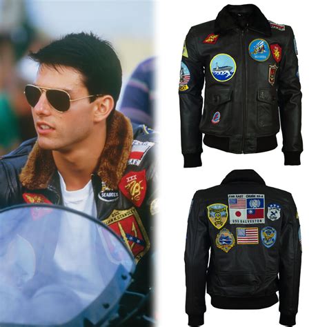 Watch the official trailer for top gun: Tom Cruise Top Gun Bomber Jacket with Patches 100% New ...