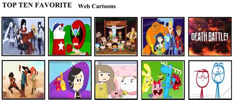Top Ten Favorite Web Cartoons By Mlp Vs Capcom On Deviantart