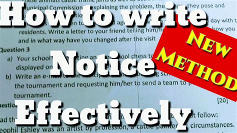 Check spelling or type a new query. How to Write a Notice in an English Writing for ICSE Class ...