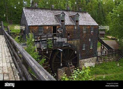 Canada New Brunswick Kings Landing Historical Settlement Sawmill Circa