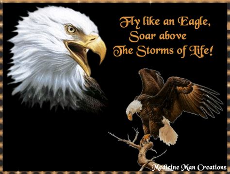 What does the eagle say about avoiding the storm? Soar Like An Eagle Quotes And Sayings. QuotesGram
