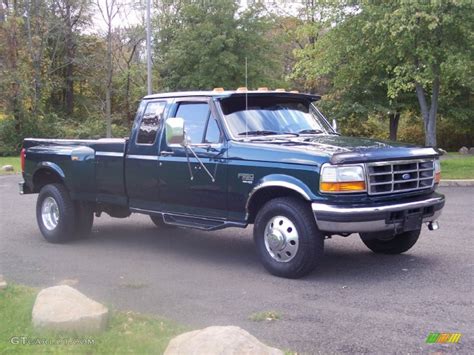 1997 Pacific Green Metallic Ford F350 Xlt Extended Cab Dually 54851223