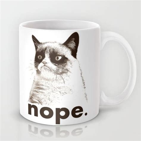 Grumpy Cat Nope Version 2 Mug By John Medbury Lazy J Studios