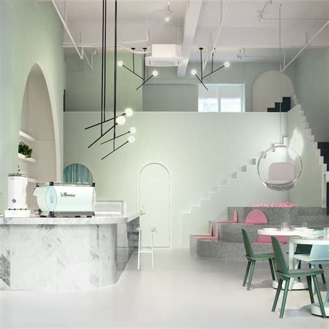 Tan bedroom home bedroom master bedroom bedroom ideas pretty bedroom peach bedroom girls bedroom. This Wes Anderson-Inspired Cafe Was *Made* for Instagram ...