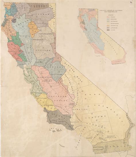 California Native American Indian Tribes Map