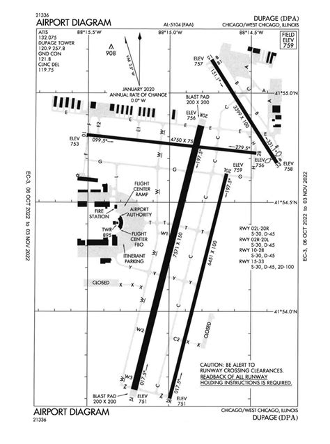 Faa Airport Diagram Dupage Airport