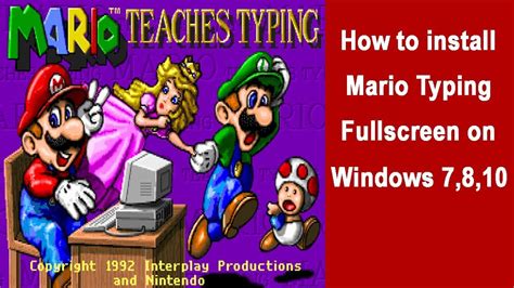 How To Install Mario Typing On Windows 7810