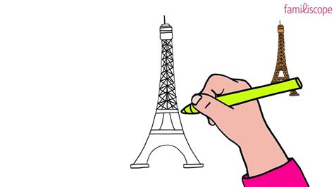 Apprenez à dessiner la tour eiffel en couleur et sous différents angles grâce à ce tutoriel qui détaille chaque étape dans la reproduction du monument. DESSINER LA TOUR EIFFEL - YouTube