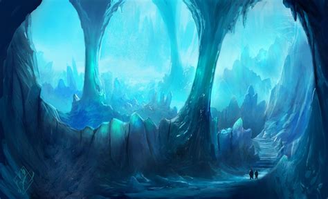 Ice Caverns By Jjpeabody On Deviantart Fantasy Landscape Fantasy