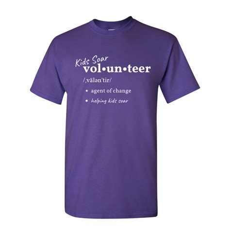 Volunteer T Shirt T Shirt Store Kids Soar Of Roanoke Va 24016