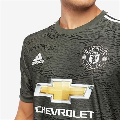 Adidas Manchester United 202021 Away Shirt Legacy Greenblack Mens