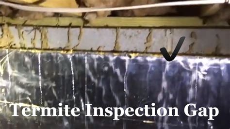 Termite Inspection Gap For Encapsulated Crawl Spaces Youtube