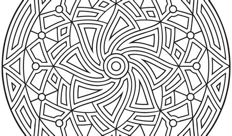 Complex Geometric Coloring Pages At Free Printable