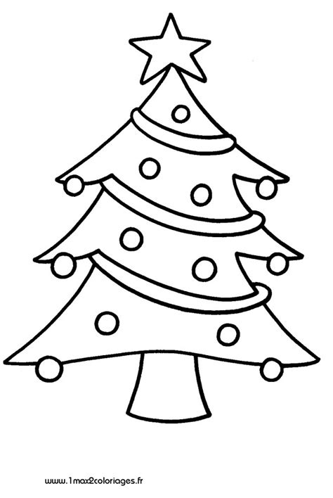 Coloriage Sapin de Noël en couleur dessin gratuit à imprimer