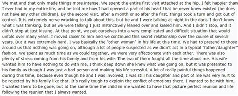 woman given up for adoption reveals on reddit she s having sexual relationship with real dad