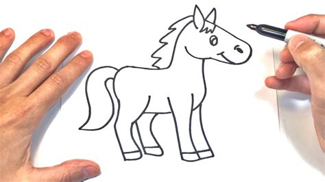 How To Draw A Horse Easy Horse Drawing