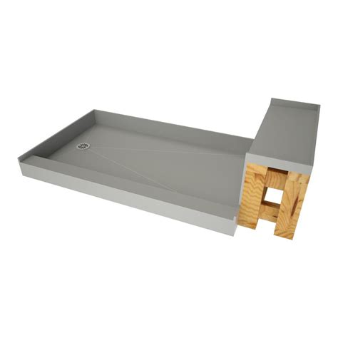 Shower benches have various uses. Base'N Bench 30 in. x 72 in. Single Threshold Shower Base ...