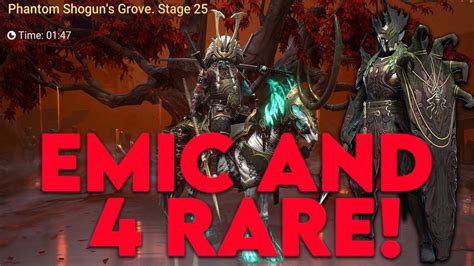 Emic 4 Rare Phantom Shogun Stage 25 Raid Shadow Legends Youtube
