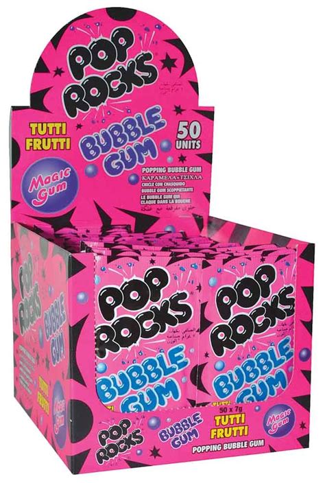 Tutti Frutti Bubble Gum Pop Rocks 7g X 50 Candy Bar Sydney