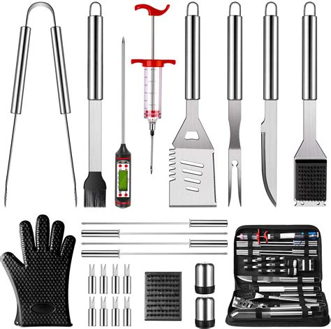 Best versatile grill tool set: OlarHike BBQ Grilling Accessories Grill Tools Set, 25PCS ...