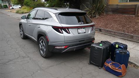 2022 Hyundai Tucson Luggage Test How Much Cargo Space Autoblog