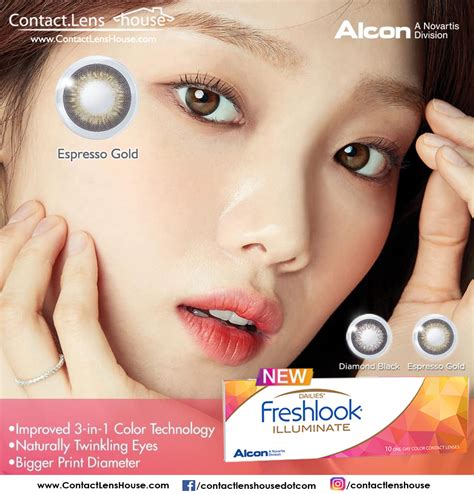 Freshlook Illuminate Jewel Gold Colored Contacts Lens
