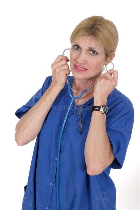 Doctor Or Nurse Putting On Stethoscope 15 Picture Image 836480