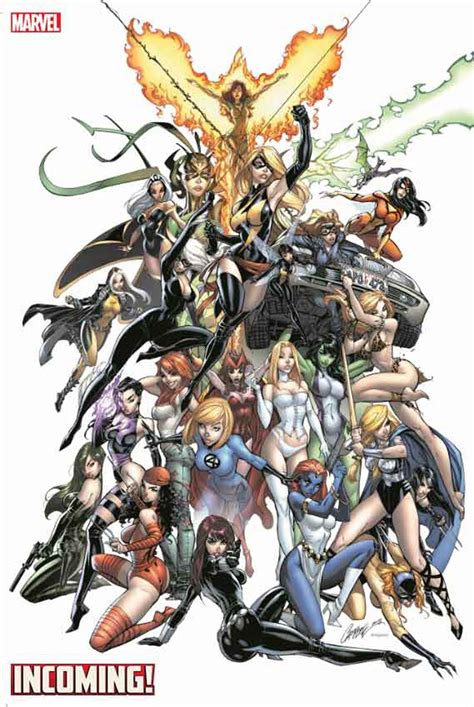 Incoming 1 Cover G Incentive J Scott Campbell Women Of Marvel Hidden