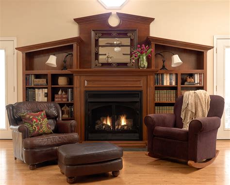 Fireplace Surround Bookcase House Elements Design
