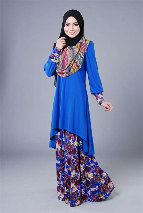 Buy exclusive designed baju kurung moden online in malaysia at rasasayang.com.my. BAJU KURUNG MODEN LYCRA AUFA KOD SA017E | Saeeda Collections
