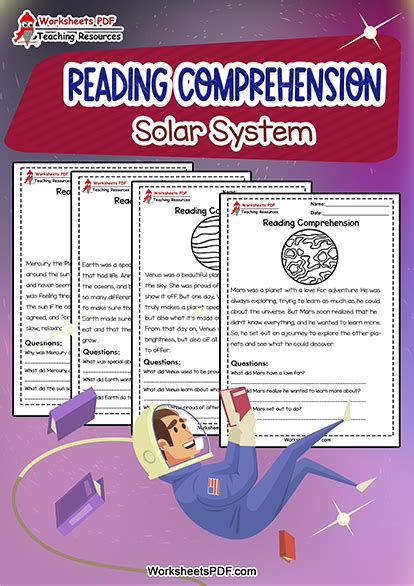 Solar System Reading Comprehension Worksheets Pdf