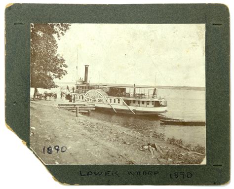 Photograph Steamship Esturion At Lower Wharf 1890 The Life And